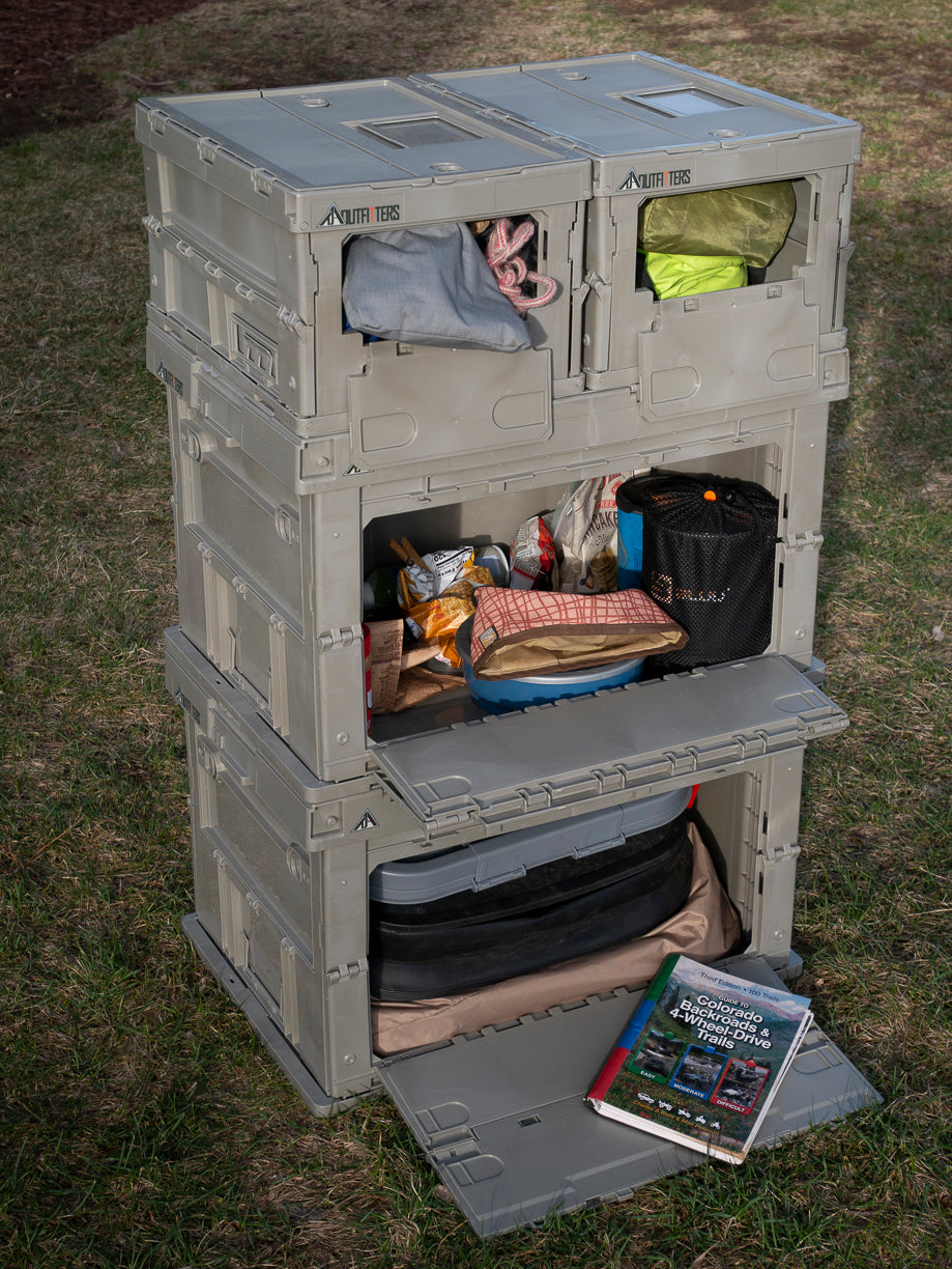 TJA Outfitters OutBox storage bins for camping and 4wd